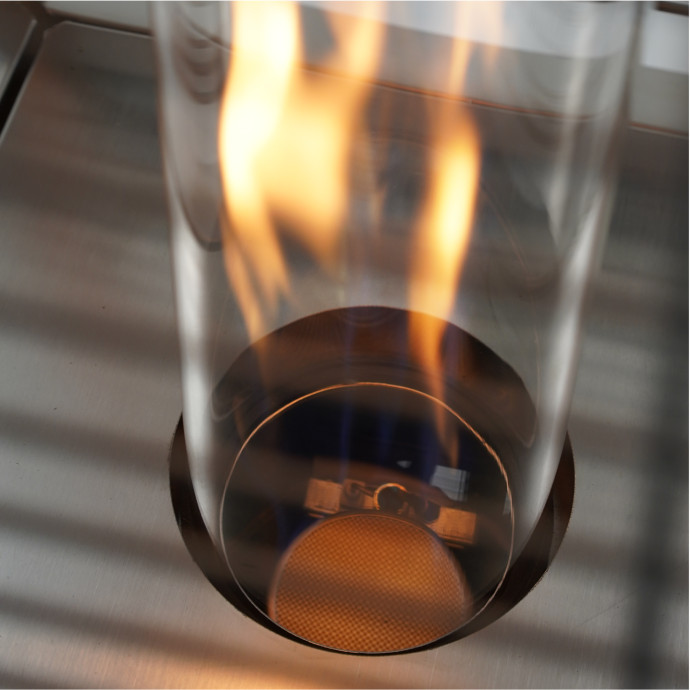 Gāzes sildītājs piramīdas formā Heatum Athena Sudraba