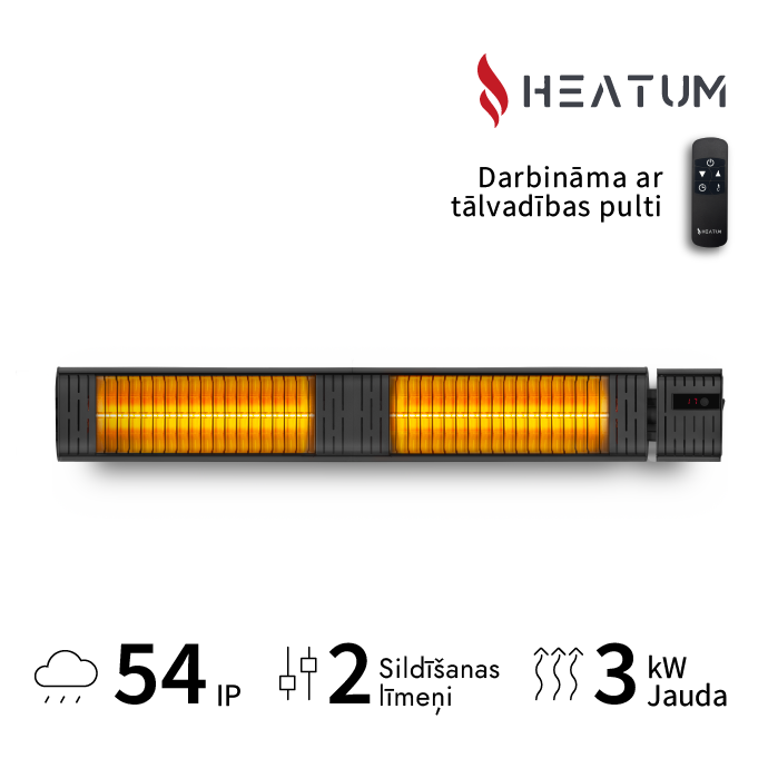 Infrasarkanais sildītājs Heatum H3000R EMPIRE1