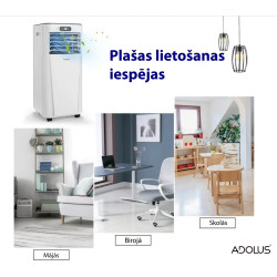 Adolus ARCTIC A2600H mobilais gaisa kondicionieris ar apsildes funkciju