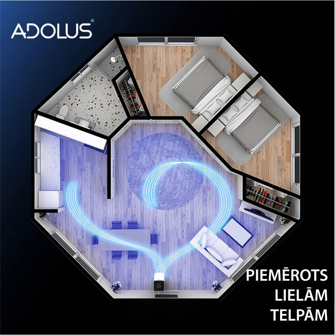 Adolus ARCTIC 2050H mobilais gaisa kondicionieris ar sildīšanas funkciju