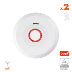 Dūmu detektors XP-750W ar WIFI, integrētu 10 gadu 3V akumulatoru  (2 gab.)