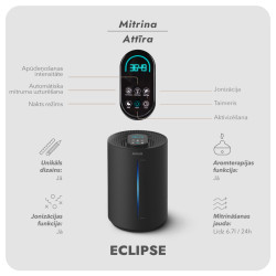 Ultraskaņas gaisa mitrinātājs Adolus ECLIPSE 25W, 5.5l