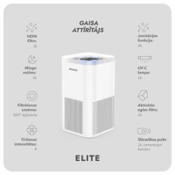 Gaisa attīrītājs Adolus ELITE 33W + Filtrs