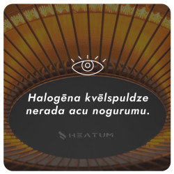 Infrasarkanais sildītājs Heatum AURA H1500 Black