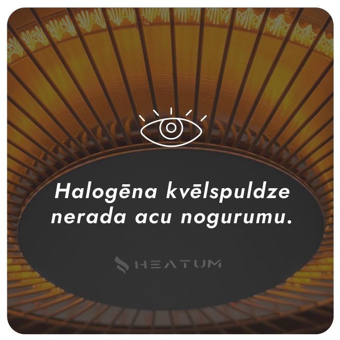 Infrasarkanais sildītājs Heatum AURA H1500 Black