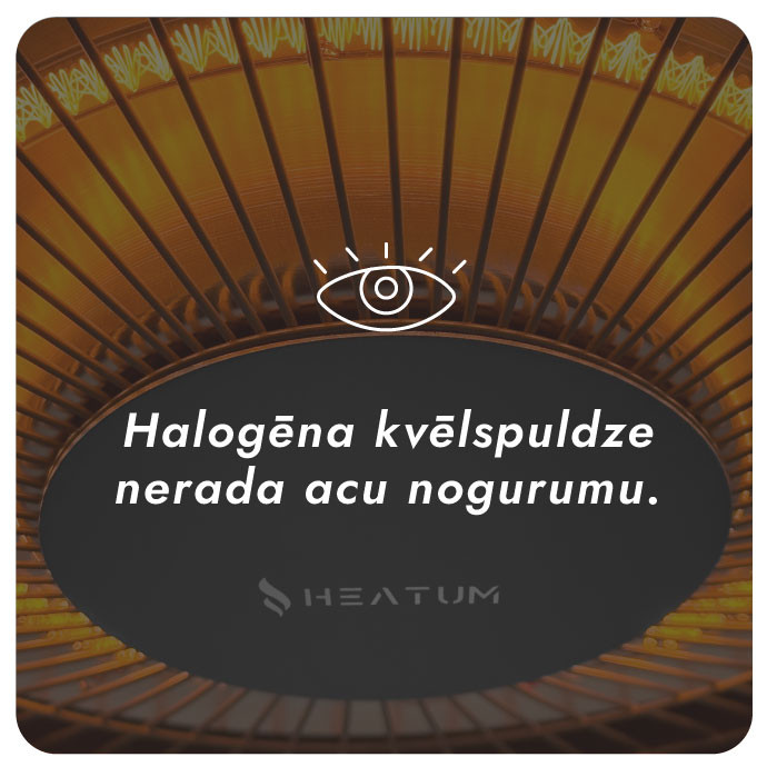 Infrasarkanais sildītājs Heatum AURA H1500 Black