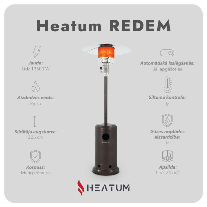 Heatum Redem gāzes sildītājs