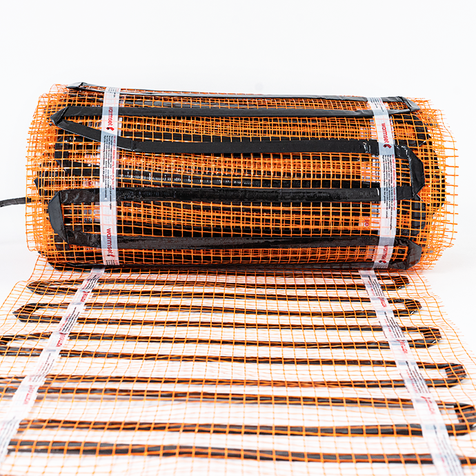 Elektriski apsildāms grīdas paklājs - režģis Warmset Black 150 W 24 V  (150-2-24)