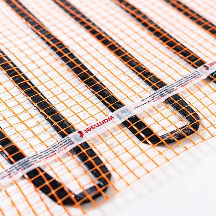 Elektriski apsildāms grīdas paklājs - režģis Warmset Black 150 W 24 V  (150-2-24)
