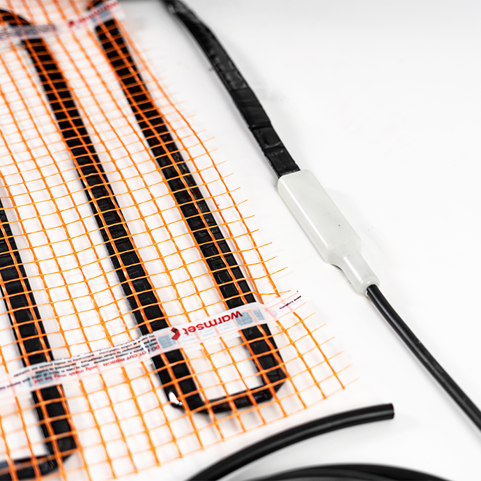 Elektriski apsildāms grīdas paklājs - režģis Warmset Black 85 W (85-12)