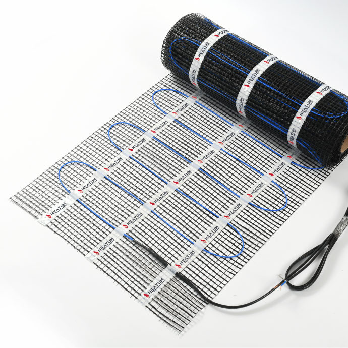 Elektriskais apsildāmo grīdu sildīšanas paklājs „Heatum“ 100 W/m² (100-05)