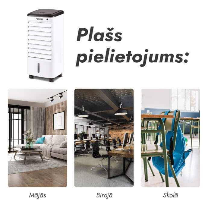 Mobilais gaisa dzesētājs ADOLUS FROSTY FLOW A360+ (2 gab.) 4