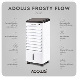 Mobilais gaisa dzesētājs ADOLUS FROSTY FLOW A360+ (2 gab.) 2