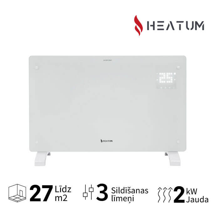 Heatum REVO H2000R konvekcijas sildītājs (elektriskais radiators) Balts 1