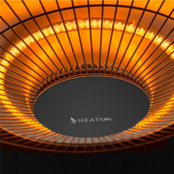 Infrasarkanais sildītājs Heatum AURA H1500 Black