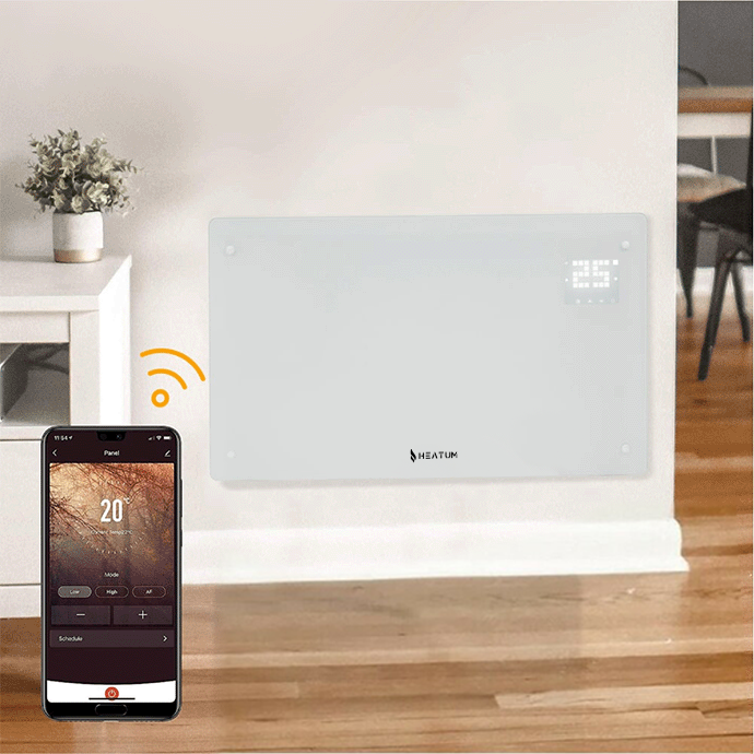 Heatum REVO H2000R konvekcijas sildītājs (elektriskais radiators) Balts